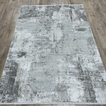 Ковер турецкий 1093 GRI LUXURY DOKU бамбуковый шелк