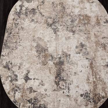 Ковер M033A - CREAM / WHITE - Овал - коллекция SIESTA