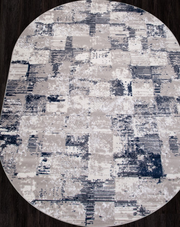 Ковер российский 8673 RICHI (PP Heatset Высокоплотный, бежевый, синий, серый)