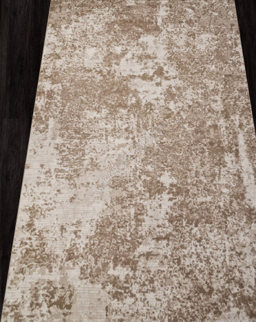 Ковер турецкий M028A SIESTA (PP Heatset Высокоплотный, бежевый)