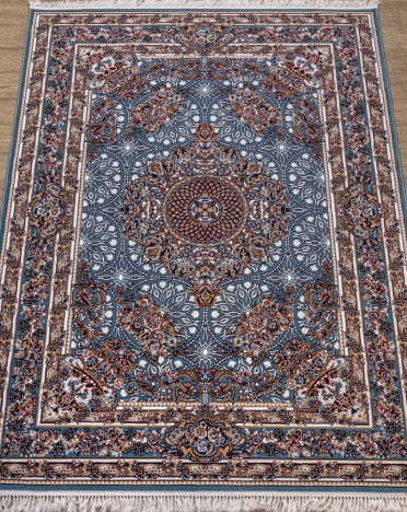 Ковер российский 29247-22888 Семеркант (PP Heatset Высокоплотный, бежевый, голубой)