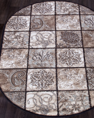 Ковер российский D328 Valencia Delux (Полипропилен) овальный