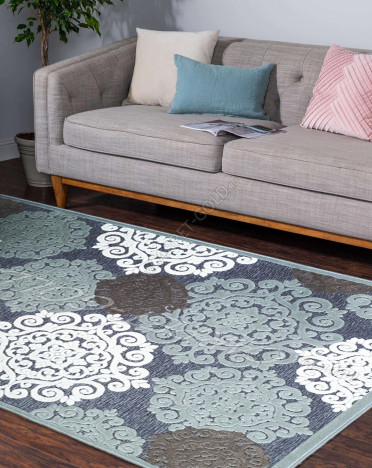 Ковер бельгийский 38001-5565-50 Genova (Вискоза, зеленый)