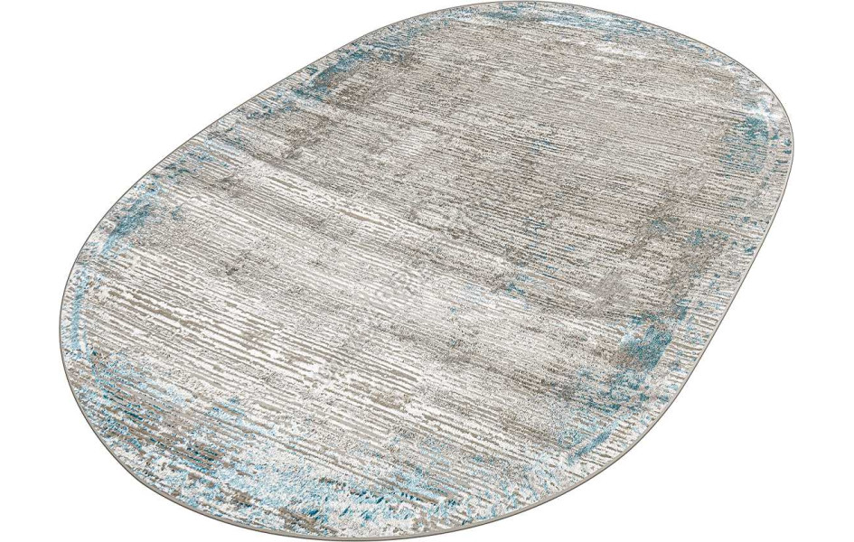 38548A OVAL BLUE FLS / CREAM Eliza