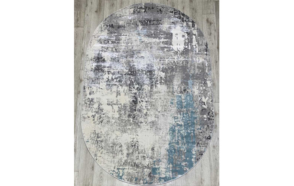 36540A OVAL BLUE / L.GREY Amber